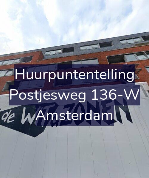 Foto gevel Huurpuntentelling voor Postjesweg 136-W, Amsterdam