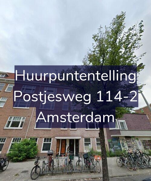Foto gevel Huurpuntentelling voor Postjesweg 114-2, Amsterdam