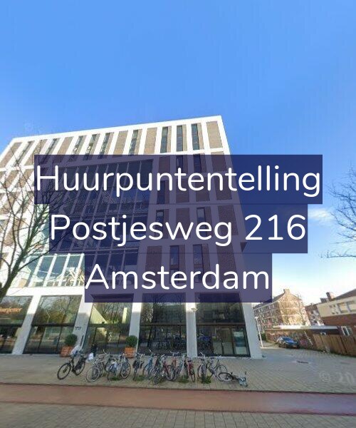 Foto gevel Huurpuntentelling voor Postjesweg 216, Amsterdam