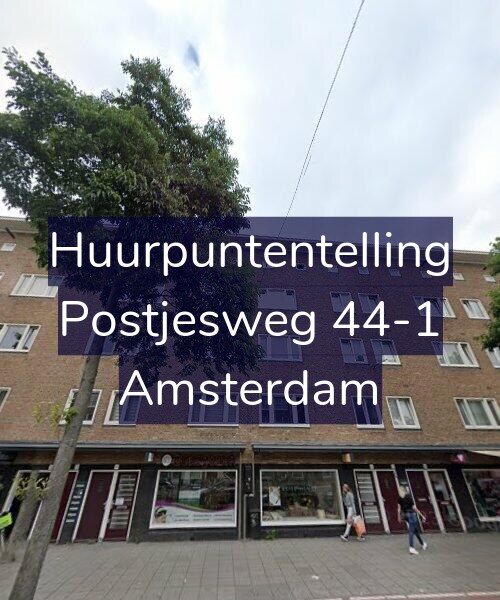 Foto gevel Huurpuntentelling voor Postjesweg 44-1, Amsterdam