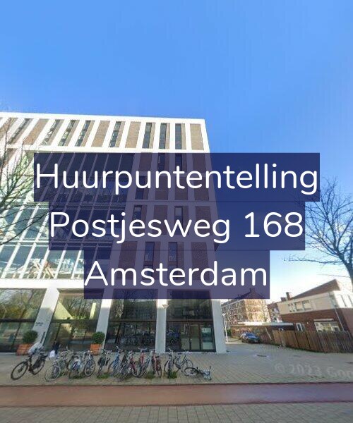 Foto gevel Huurpuntentelling voor Postjesweg 168, Amsterdam