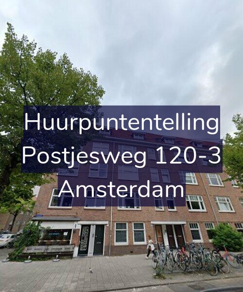 Foto gevel Huurpuntentelling voor Postjesweg 120-3, Amsterdam