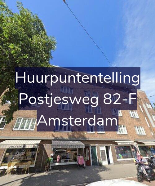 Foto gevel Huurpuntentelling voor Postjesweg 82-F, Amsterdam