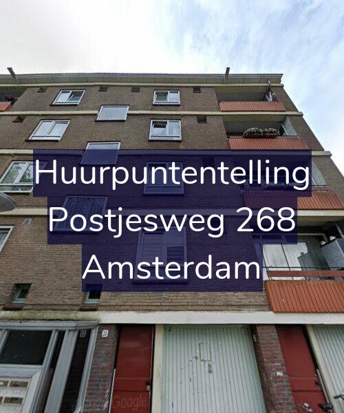 Foto gevel Huurpuntentelling voor Postjesweg 268, Amsterdam