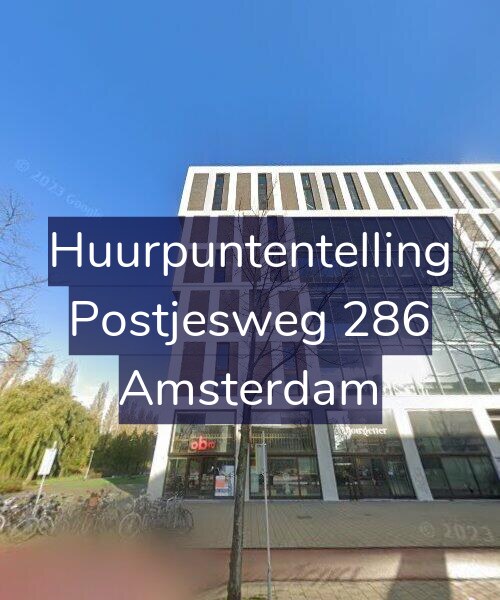 Foto gevel Huurpuntentelling voor Postjesweg 286, Amsterdam