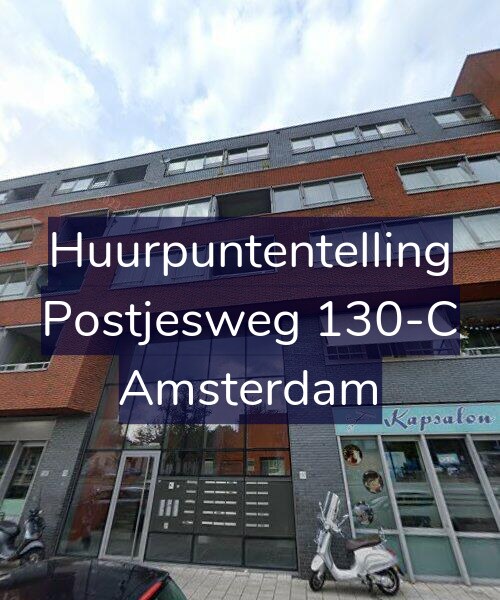 Foto gevel Huurpuntentelling voor Postjesweg 130-C, Amsterdam