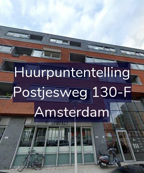 Foto gevel Huurpuntentelling voor Postjesweg 130-F, Amsterdam
