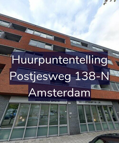Foto gevel Huurpuntentelling voor Postjesweg 138-N, Amsterdam
