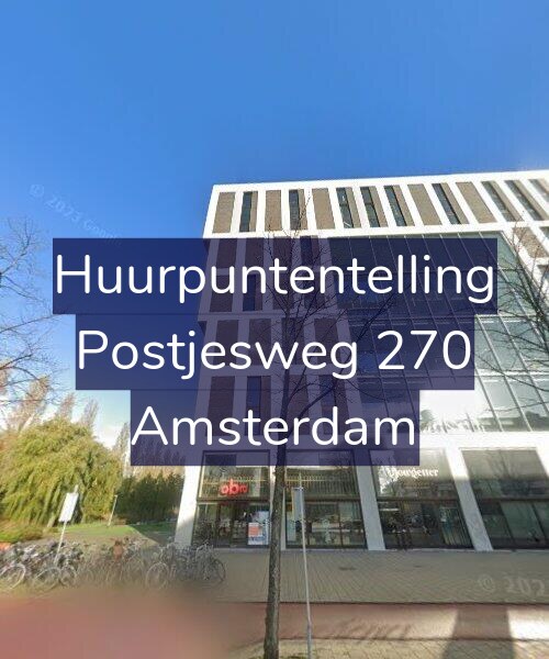 Foto gevel Huurpuntentelling voor Postjesweg 270, Amsterdam