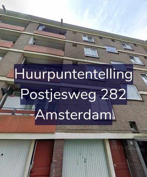 Foto gevel Huurpuntentelling voor Postjesweg 282, Amsterdam