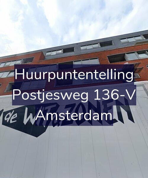 Foto gevel Huurpuntentelling voor Postjesweg 136-V, Amsterdam
