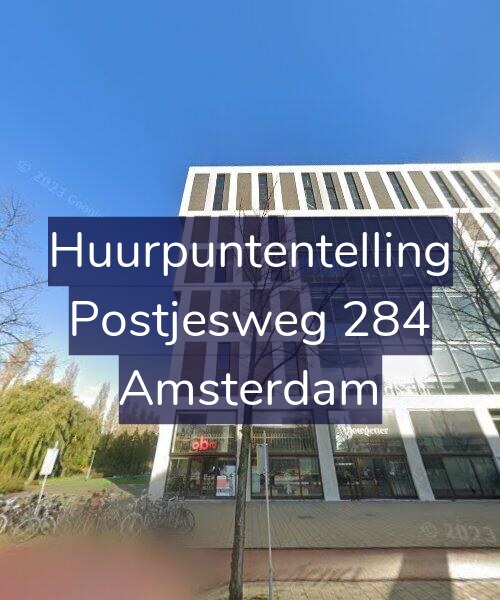 Foto gevel Huurpuntentelling voor Postjesweg 284, Amsterdam