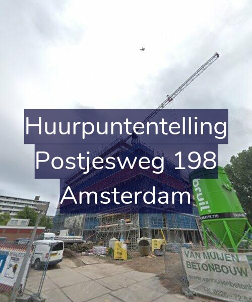 Foto gevel Huurpuntentelling voor Postjesweg 198, Amsterdam