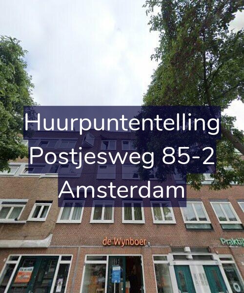 Foto gevel Huurpuntentelling voor Postjesweg 85-2, Amsterdam