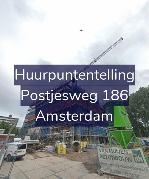 Foto gevel Huurpuntentelling voor Postjesweg 186, Amsterdam