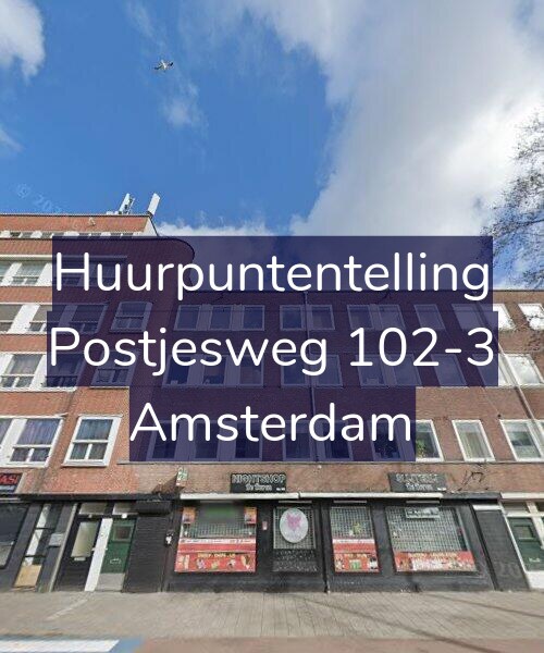 Foto gevel Huurpuntentelling voor Postjesweg 102-3, Amsterdam
