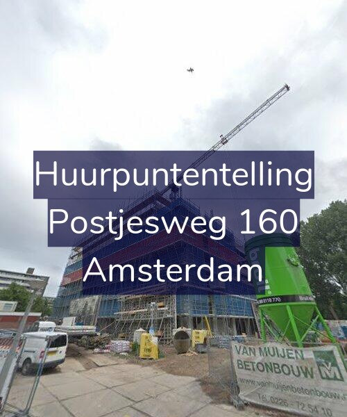 Foto gevel Huurpuntentelling voor Postjesweg 160, Amsterdam