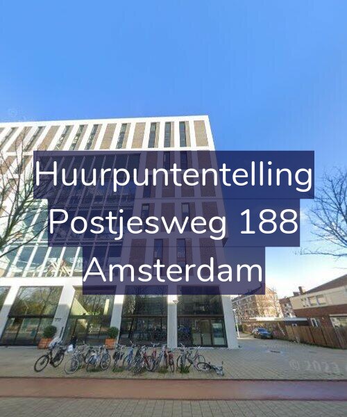 Foto gevel Huurpuntentelling voor Postjesweg 188, Amsterdam