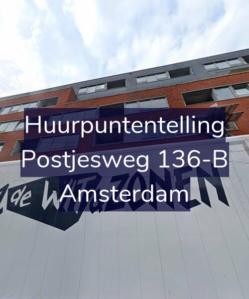 Foto gevel Huurpuntentelling voor Postjesweg 136-B, Amsterdam