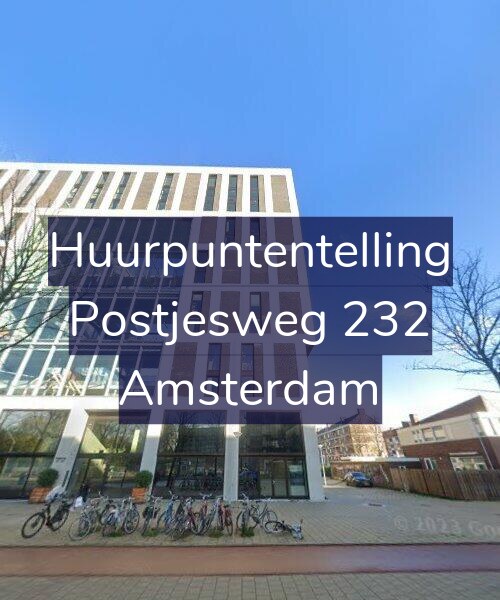 Foto gevel Huurpuntentelling voor Postjesweg 232, Amsterdam