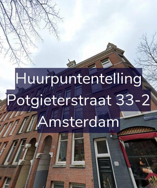 Foto gevel Huurpuntentelling voor Potgieterstraat 33-2, Amsterdam
