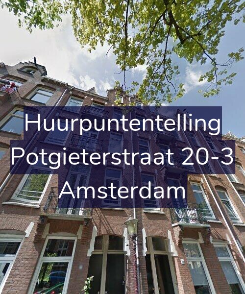 Foto gevel Huurpuntentelling voor Potgieterstraat 20-3, Amsterdam