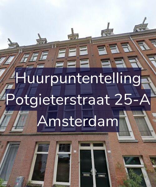 Foto gevel Huurpuntentelling voor Potgieterstraat 25-A, Amsterdam