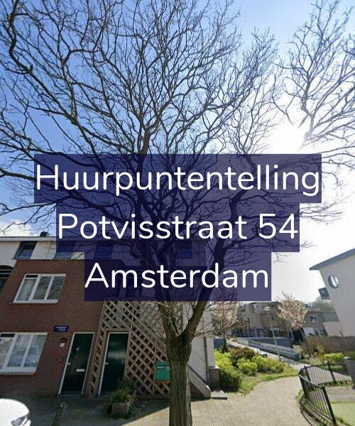 Foto gevel Huurpuntentelling voor Potvisstraat 54, Amsterdam