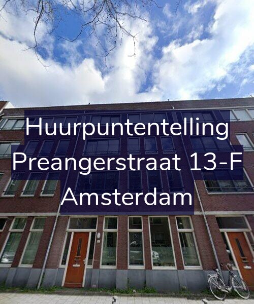 Foto gevel Huurpuntentelling voor Preangerstraat 13-F, Amsterdam
