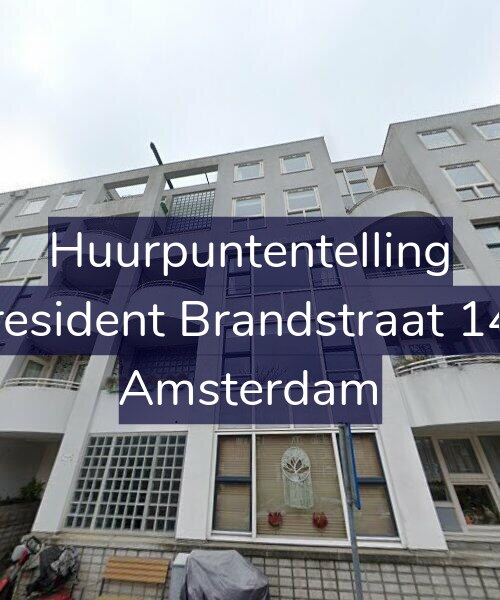 Foto gevel Huurpuntentelling voor President Brandstraat 144, Amsterdam