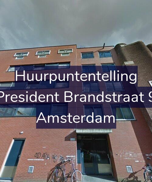 Foto gevel Huurpuntentelling voor President Brandstraat 9, Amsterdam