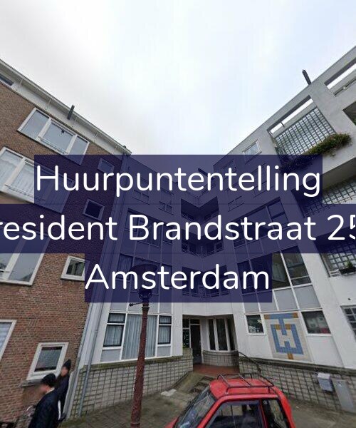 Foto gevel Huurpuntentelling voor President Brandstraat 258, Amsterdam