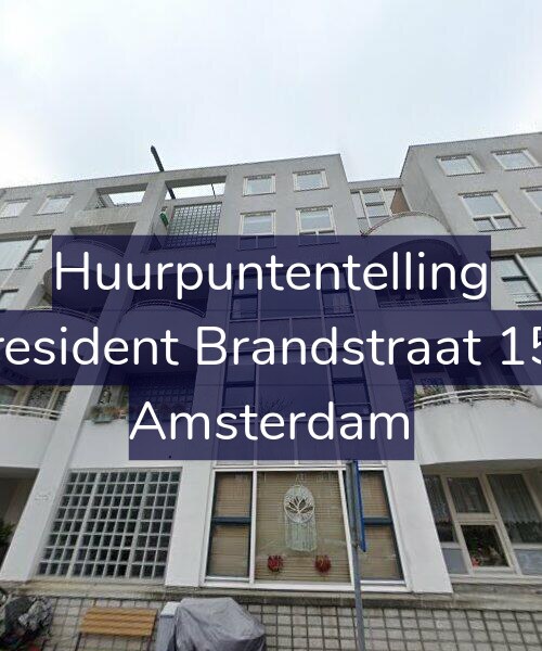 Foto gevel Huurpuntentelling voor President Brandstraat 154, Amsterdam