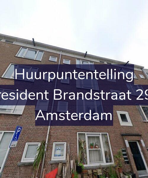 Foto gevel Huurpuntentelling voor President Brandstraat 292, Amsterdam