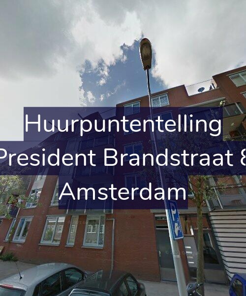 Foto gevel Huurpuntentelling voor President Brandstraat 8, Amsterdam