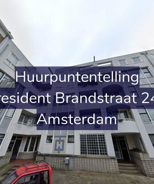 Foto gevel Huurpuntentelling voor President Brandstraat 244, Amsterdam