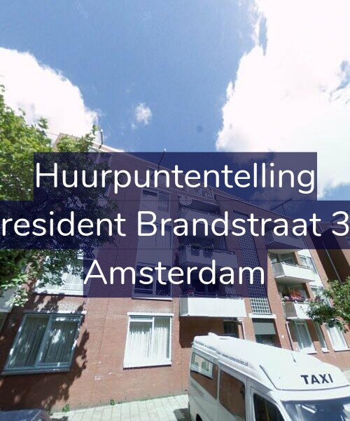 Foto gevel Huurpuntentelling voor President Brandstraat 36, Amsterdam