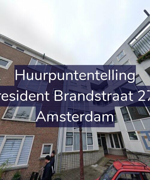 Foto gevel Huurpuntentelling voor President Brandstraat 278, Amsterdam
