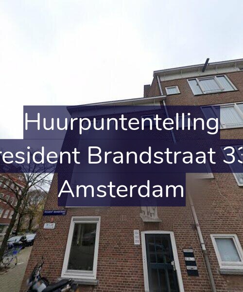 Foto gevel Huurpuntentelling voor President Brandstraat 330, Amsterdam