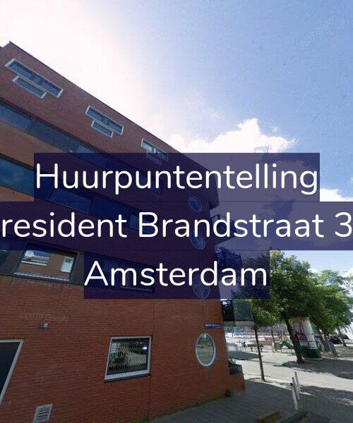 Foto gevel Huurpuntentelling voor President Brandstraat 39, Amsterdam