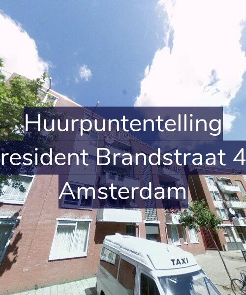 Foto gevel Huurpuntentelling voor President Brandstraat 48, Amsterdam
