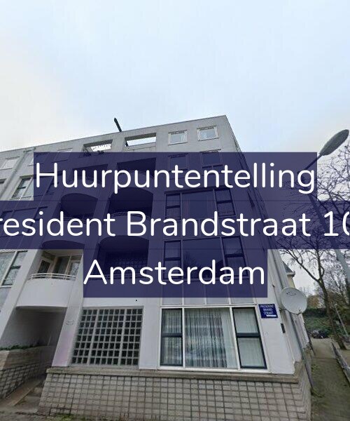 Foto gevel Huurpuntentelling voor President Brandstraat 104, Amsterdam