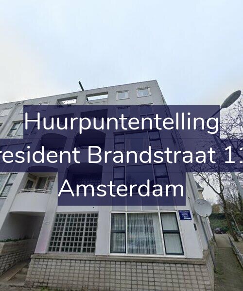 Foto gevel Huurpuntentelling voor President Brandstraat 116, Amsterdam