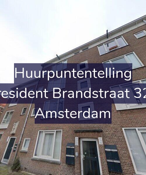 Foto gevel Huurpuntentelling voor President Brandstraat 322, Amsterdam