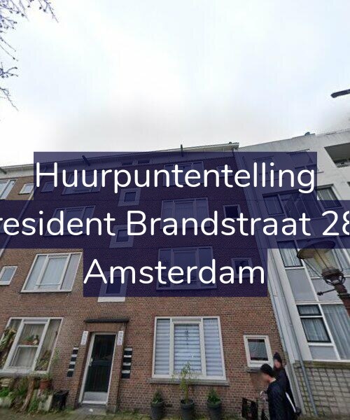 Foto gevel Huurpuntentelling voor President Brandstraat 284, Amsterdam