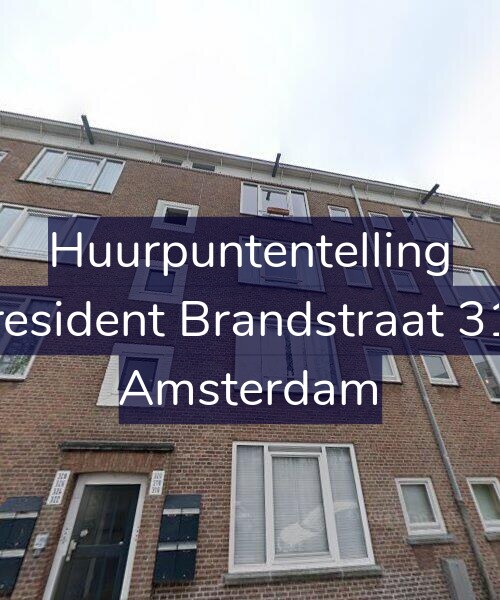 Foto gevel Huurpuntentelling voor President Brandstraat 316, Amsterdam