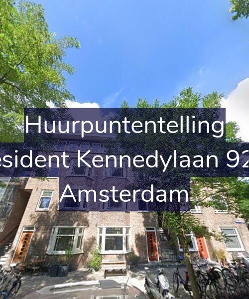 Foto gevel Huurpuntentelling voor President Kennedylaan 92-H, Amsterdam