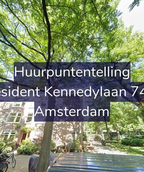 Foto gevel Huurpuntentelling voor President Kennedylaan 74-H, Amsterdam