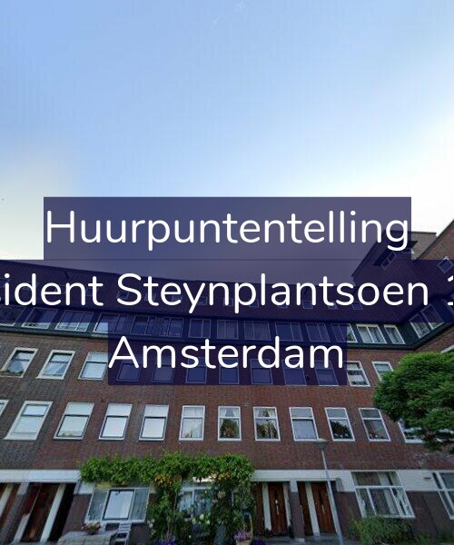 Foto gevel Huurpuntentelling voor President Steynplantsoen 12-2, Amsterdam