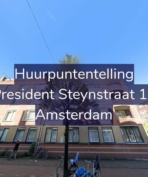 Foto gevel Huurpuntentelling voor President Steynstraat 16, Amsterdam